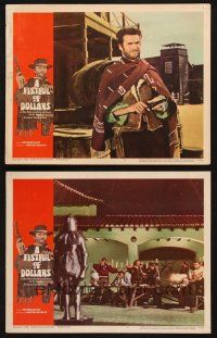 6s888 FISTFUL OF DOLLARS 2 LCs '67 Sergio Leone, both with Clint Eastwood, the most dangerous man!