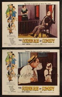 6s903 GOLDEN AGE OF COMEDY 2 LCs '58 Ben Turpin in noose, Cameo the Dog, winner of 2 Academy Awards