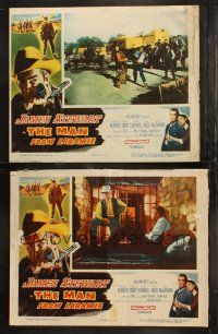 6s929 MAN FROM LARAMIE 2 LCs '55 cool images of James Stewart, directed by Anthony Mann!