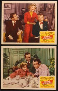 6s953 ROYAL WEDDING 2 LCs '51 Jane Powell & Fred Astaire w/ Peter Lawford