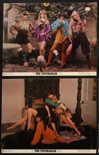 6s653 TOUCHABLES 5 color 11x14 stills '68 Judy Huxtable, psychedelic love in the fifth dimension!