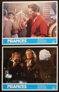 6s575 FRANCES 6 English LCs '82 Jessica Lange as cult actress Frances Farmer!