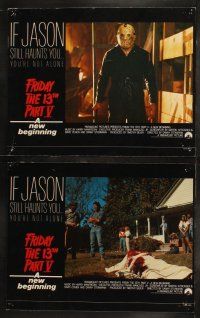 6s172 FRIDAY THE 13th PART V 8 English LCs '85 A New Beginning, Jason haunts you, horror sequel!