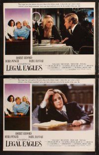 6s264 LEGAL EAGLES 8 English LCs '86 Robert Redford, Daryl Hannah, Debra Winger, Ivan Reitman