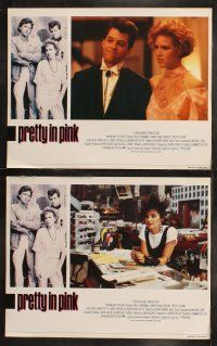 6s358 PRETTY IN PINK 8 English LCs '86 great images of Molly Ringwald, Andrew McCarthy & Jon Cryer!