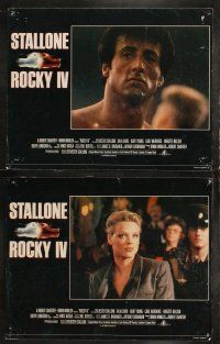 6s378 ROCKY IV 8 English LCs '85 boxing heavyweight boxing champ Sylvester Stallone, Lundgren!