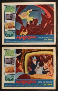 6s051 ALAKAZAM THE GREAT 8 LCs '61 Saiyu-ki, early Japanese fantasy anime, cool artwork!