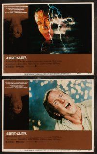 6s056 ALTERED STATES 8 LCs '80 William Hurt, Paddy Chayefsky, Ken Russell, sci-fi horror!