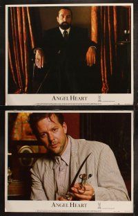 6s057 ANGEL HEART 8 LCs '87 Mickey Rourke, Robert De Niro, Lisa Bonet, directed by Alan Parker!