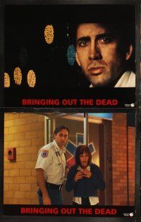 6s088 BRINGING OUT THE DEAD 8 LCs '99 paramedic Nicolas Cage, Arquette, Martin Scorsese candid!
