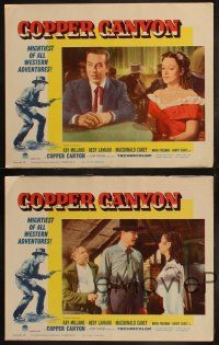 6s683 COPPER CANYON 4 LCs R60s Ray Milland, Percy Helton & sexy cowgirl Hedy Lamarr!
