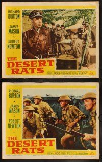 6s685 DESERT RATS 4 LCs '53 Richard Burton leads Australian & New Zealand soldiers against Nazis!