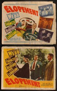 6s144 ELOPEMENT 8 LCs '51 William Lundigan, Clifton Webb, Charles Bickford!