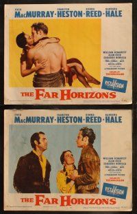 6s153 FAR HORIZONS 8 LCs '55 Charlton Heston & Fred MacMurray as Lewis & Clark + Donna Reed!