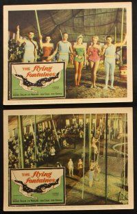 6s574 FLYING FONTAINES 6 LCs '59 Michael Callan, full-length image of the circus trapeze family!