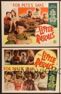 6s691 FOR PETE'S SAKE 4 LCs R51 Little Rascals, great images of Our Gang members!