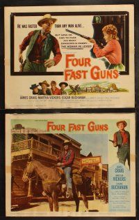 6s167 FOUR FAST GUNS 8 LCs '60 James Craig, Martha Vickers, Edgar Buchanan!