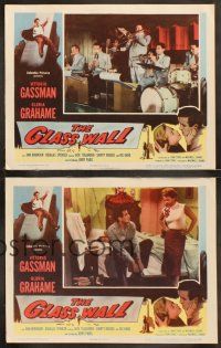 6s695 GLASS WALL 4 LCs '53 sexy Gloria Grahame & Vittorio Gassman in sin-spots of New York!