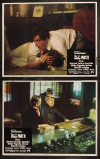 6s781 GODFATHER PART II 3 LCs '74 Pacino & De Niro in Francis Ford Coppola classic crime sequel!