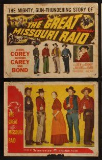 6s188 GREAT MISSOURI RAID 8 LCs '51 Wendell Corey, Macdonald Carey, mighty, gun-thundering story!