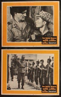 6s190 GREEN BERETS 8 LCs '68 John Wayne, David Janssen, Jim Hutton, cool Vietnam War images!
