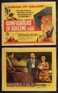 6s193 GUNFIGHTERS OF ABILENE 8 LCs '59 cowboy Buster Crabbe in trouble, with Barton MacLane!