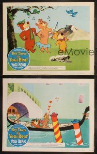 6s784 HEY THERE IT'S YOGI BEAR 3 LCs '64 Hanna-Barbera, Yogi's first full-length feature!