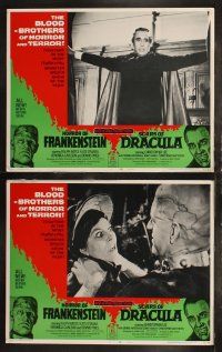 6s214 HORROR OF FRANKENSTEIN/SCARS OF DRACULA 8 LCs '71 the blood-brothers of horror & terror!