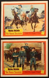 6s582 HORSE SOLDIERS 6 LCs '59 John Wayne & William Holden w/ Althea Gibson & Towers, John Ford!