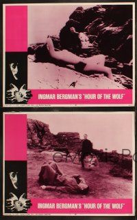 6s699 HOUR OF THE WOLF 4 LCs '68 Ingmar Bergman's Vargtimmen, Liv Ullmann, Max Von Sydow!