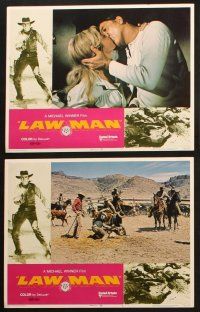 6s587 LAWMAN 6 LCs '71 great images of cowboy Burt Lancaster, directed by Michael Winner!