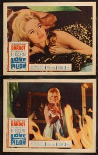 6s275 LOVE ON A PILLOW 8 LCs '64 sexy Brigitte Bardot, Robert Hossein, directed by Roger Vadim!