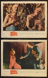 6s281 MAGIC SWORD 8 LCs '61 Gary Lockwood, Basil Rathbone, wacky fantasy images!
