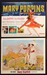 6s033 MARY POPPINS 9 LCs R73 Julie Andrews & Dick Van Dyke in Walt Disney's musical classic!