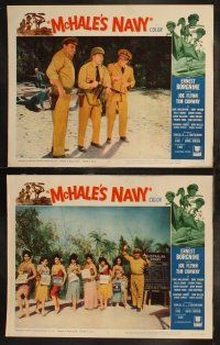 6s294 McHALE'S NAVY 8 LCs '64 wacky images of Ernest Borgnine & Tim Conway!