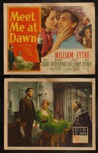 6s298 MEET ME AT DAWN 8 LCs '47 romantic images of swashbuckler William Eythe & Hazel Court!