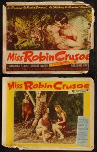 6s302 MISS ROBIN CRUSOE 8 LCs '53 great jungle artwork, savage excitement, flaming love!