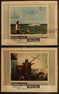 6s797 MOBY DICK 3 LCs '56 Gregory Peck , Orson Welles, directed by John Huston, Herman Melville!