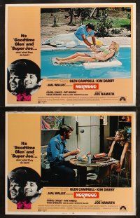 6s322 NORWOOD 8 LCs '70 border close up of Goodtime Glen Campbell & Super Joe Namath, Kim Darby!