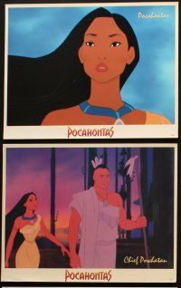 6s005 POCAHONTAS 14 LCs '95 Walt Disney Native American Indian cartoon, great images!