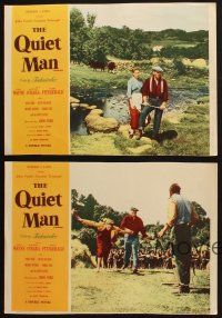6s713 QUIET MAN 4 LCs R57 John Wayne & Maureen O'Hara, John Ford directed classic!