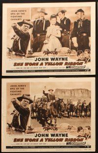 6s605 SHE WORE A YELLOW RIBBON 6 LCs R54 John Ford, big John Wayne w/ Agar, Carey & native Indians!