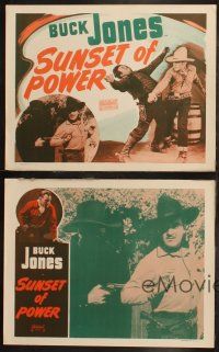 6s728 SUNSET OF POWER 4 LCs R48 cool cowboy western images of Buck Jones!