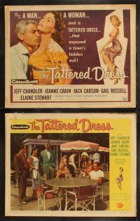 6s437 TATTERED DRESS 8 LCs '57 Jeff Chandler, Jeanne Crain, directed by Jack Arnold