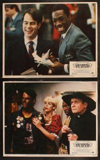 6s454 TRADING PLACES 8 LCs '83 Dan Aykroyd & Eddie Murphy are getting rich & getting even!