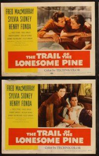 6s455 TRAIL OF THE LONESOME PINE 8 LCs R55 Sylvia Sidney, Henry Fonda, Fred MacMurray