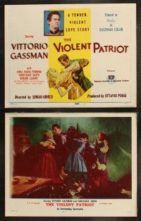 6s469 VIOLENT PATRIOT 8 LCs '60 Vittorio Gassman, Anna Maria Ferrero, a tender violent love story!