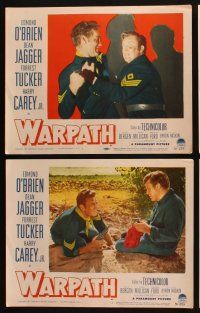 6s473 WARPATH 8 LCs '51 Edmond O'Brien, Dean Jagger, pretty Polly Bergen, Native Americans!