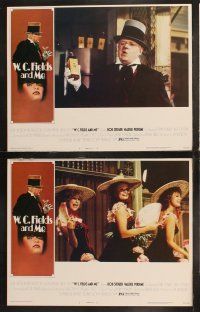 6s471 W.C. FIELDS & ME 8 LCs '76 Rod Steiger, biography, great border artwork holding cocktail!
