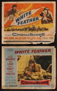 6s479 WHITE FEATHER 8 LCs '55 Robert Wagner & Native American Debra Paget!